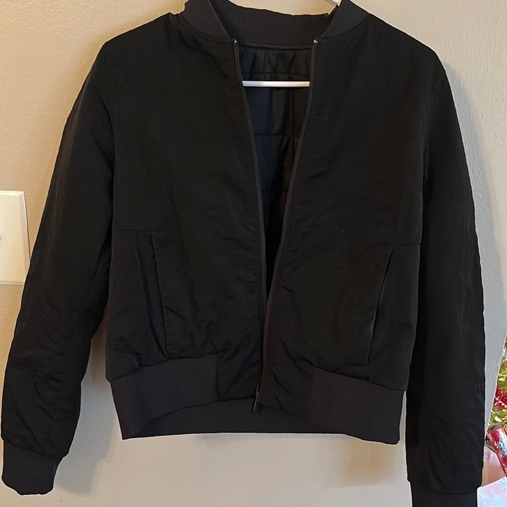 Black Lululemon Bomber Jacket
